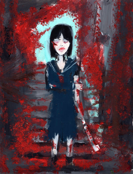 Bloody weapon painting